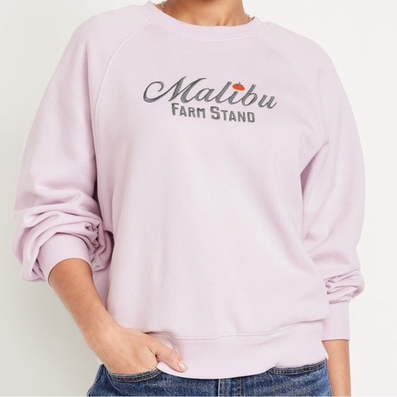 Old Navy Tops - Old Navy Lavender Malibu Farm Stand SoComfy Crew-Neck Graphic Sweatshirt